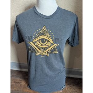 Chiefton Supply Co 710 Pyramid Eye Graphic T-Shirt - Size S Grey
